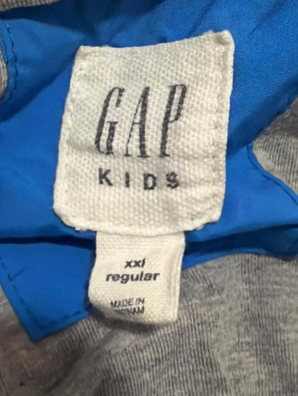 Gap Kids XXL Blue Hooded Jacket with Zipper Pockets